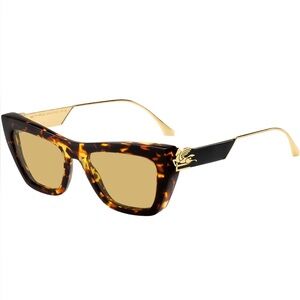 New! Etro ETRO0028/S 0086HO Elegant Havana Cat-Eye Sunglasses, Authentic